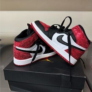 Jordan Kids Sneakers - Red, Black, and White